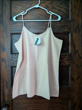 ✨NWT✨ Nordstrom BP. Organic Cotton Light Pink Spaghetti Strap Cami- Women's 3X
